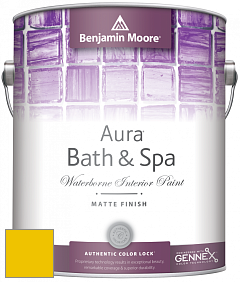 Benjamin Moore Aura 532 Bath & Spa Waterborne Interior Paint Matte Finish краска цвет 2023-20 Baby Chick