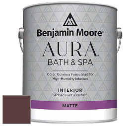Benjamin Moore Aura 532 Bath & Spa Waterborne Interior Paint Matte Finish краска цвет NCS S 7020-R 