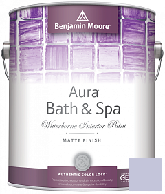 Краска Benjamin Moore Aura Bath & Spa Interior Paint Matte Finish (532) цвет 1403 French Lilac