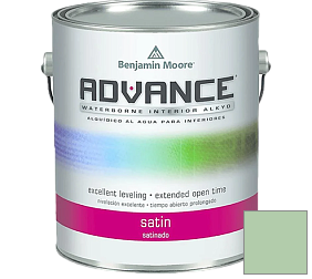 Краска Benjamin Moore 792. Advance Interior Paint-Satin эмаль цвет 563 Douglas Fern