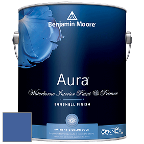 Benjamin Moore Aura 524 Waterborne Interior Eggshell Finish краска цвет 2067-30 Twilight Blue