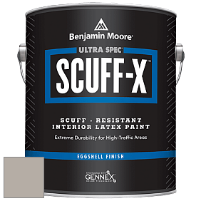 Benjamin Moore 485 Ultra Spec SCUFF-X Interior Eggshell Finish краска цвет 2108-50 Silver Fox