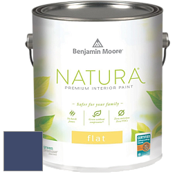 Benjamin Moore 512 Natura Interior Flat Finish матовая краска цвет 2065-10 Admiral Blue