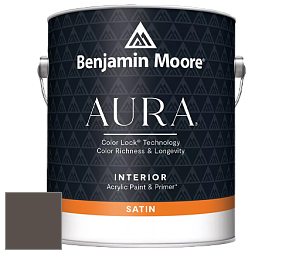 Benjamin Moore Aura 526 Waterborne Interior Satin Finish покрытие цвет 2112-20 Brown Sugar