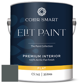 COLOR SMART CS 745 ELIT PAINT глубокоматовая моющаяся краска цвет 2122-10 Dark Pewter