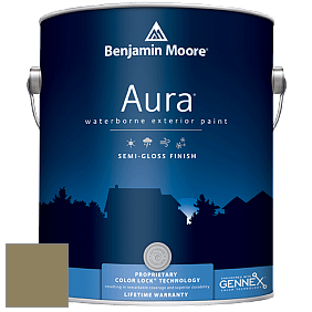Benjamin Moore Aura 632 Waterborne Exterior Semi-Gloss Finish краска цвет 2143-20 Alligator Green