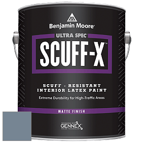 Benjamin Moore 484 Ultra Spec SCUFF-X Interior Matte Finish краска цвет 1629 Bachelor Blue