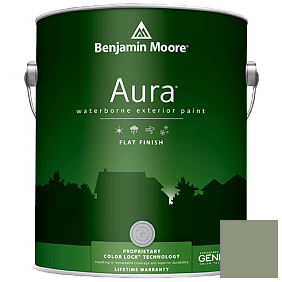 Краска Aura Waterborne Exterior Flat Finish (629) цвет 453 Adirondack Green
