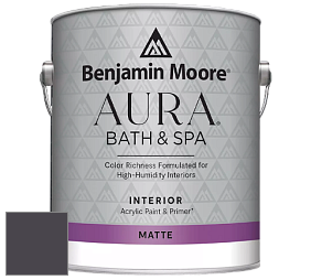 Benjamin Moore Aura 532 Bath & Spa Waterborne Interior Paint Matte Finish краска цвет NCS S 8005-R50B 