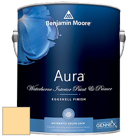 Benjamin Moore Aura 524 Waterborne Interior Eggshell Finish краска цвет 2018-50 Morning Sunshine