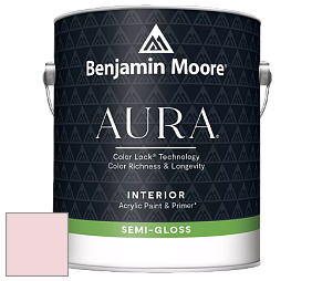 Benjamin Moore Aura 528 Waterborne Interior Semi-gloss Finish краска цвет 1352 Pink Dynasty