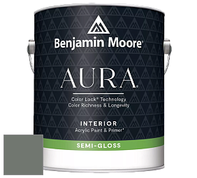 Benjamin Moore Aura 528 Waterborne Interior Semi-gloss Finish краска цвет NCS S 6005-G20Y 