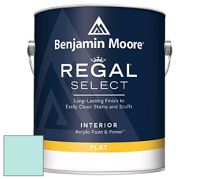 Benjamin Moore 547 Regal Select Waterborne Interior Flat Finish краска цвет 2048-60 Jamaican Aqua