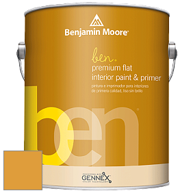 Benjamin Moore Ben W625 Premium Interior Latex Flat краска цвет 2155-30 Yellow Marigold