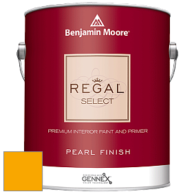 Benjamin Moore 550 Regal Select Waterborne Interior Pearl Finish краска цвет 2020-10 Bumble Bee Yellow
