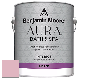 Benjamin Moore Aura 532 Bath & Spa Waterborne Interior Paint Matte Finish краска цвет 1270 Tara