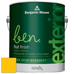 Benjamin Moore Ben 541 Waterborne Exterior Flat Finish краска цвет 2021-30 Sunshine