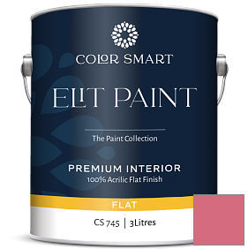 Краска COLOR SMART CS 745 ELIT PAINT глубокоматовая моющаяся краска цвет 1328 Deco Rose