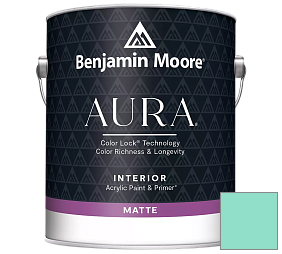 Краска Benjamin Moore Aura Interior Paint - Matte (522) цвет 2045-50 Green Coral