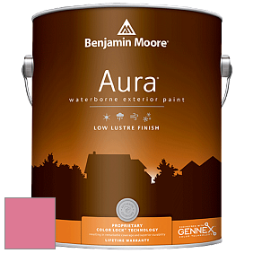Benjamin Moore Aura 634 Waterborne Exterior Low Lustre Finish краска цвет 2003-40 True Pink