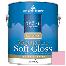 Краска Regal Select Exterior Paint-Moor GloSoft Gloss Finish (W096) цвет 1325 Pure Pink