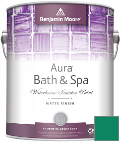 Краска Benjamin Moore Aura Bath & Spa Interior Paint Matte Finish (532) цвет 2045-20 Lawn Green