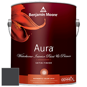 Benjamin Moore Aura 526 Waterborne Interior Satin Finish покрытие цвет 2129-10 Midnight Dream