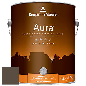 Benjamin Moore Aura 634 Waterborne Exterior Low Lustre Finish краска цвет 2137-10 Otter Brown