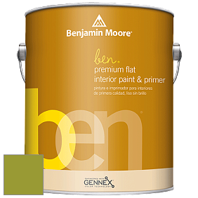 Benjamin Moore Ben W625 Premium Interior Latex Flat краска цвет NCS S 2070-G50Y 