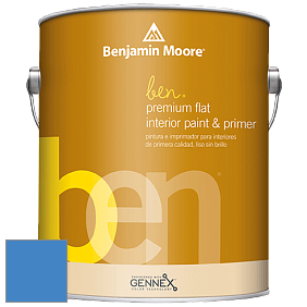 Benjamin Moore Ben W625 Premium Interior Latex Flat краска цвет NCS S 2060-R80B 