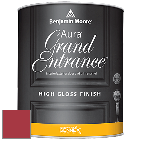 Benjamin Moore Aura 148 Grand Entrance High Gloss эмаль цвет 2087-10 Neon Red