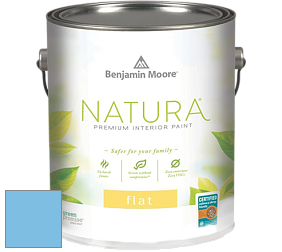 Benjamin Moore 512 Natura Interior Flat Finish матовая краска цвет 2064-50 Costa Rica Blue