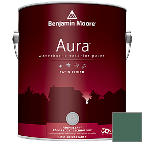 Краска Aura Waterborne Exterior Satin Finish (631) цвет 2041-20 Fiddlehead Green