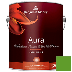 Краска Aura Waterborne Interior Satin Finish (526) цвет 2030-10 Lizard Green