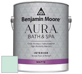 Benjamin Moore Aura 532 Bath & Spa Waterborne Interior Paint Matte Finish краска цвет 597 Quartz Stone