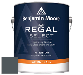 Benjamin Moore 550 Regal Select Waterborne Interior Pearl Finish краска цвет 2131-30 Lead Gray