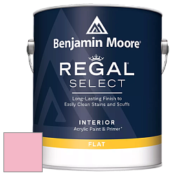 Benjamin Moore 547 Regal Select Waterborne Interior Flat Finish краска цвет 1325 Pure Pink