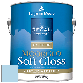 Benjamin Moore W096 Regal Select Exterior Paint-Moor GloSoft Gloss Finish краска цвет 2063-60 Sapphireberry