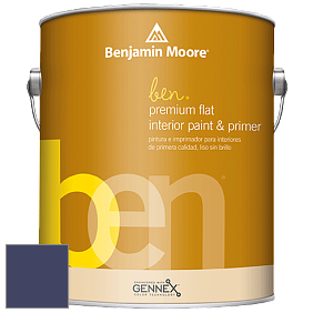 Benjamin Moore Ben W625 Premium Interior Latex Flat краска цвет 2067-10 Midnight Navy