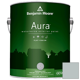 Краска Aura Waterborne Exterior Flat Finish (629) цвет 1585 Wales Gray