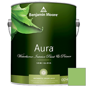Краска Benjamin Moore Aura 528 Waterborne Interior Semi-gloss Finish краска цвет 558 Killala Green