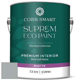 COLOR SMART CS 619 SUPREM ECO PAINT матовая краска цвет NCS S 3005-B80G 