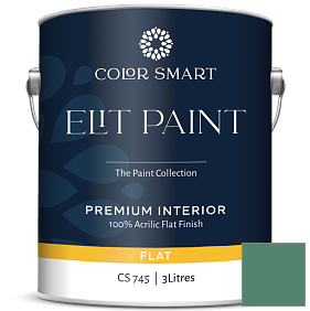 Краска COLOR SMART CS 745 ELIT PAINT глубокоматовая моющаяся краска цвет 2041-30 Green Gables