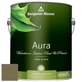 Benjamin Moore Aura 528 Waterborne Interior Semi-gloss Finish краска цвет 2143-10 Sage