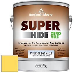 Benjamin Moore 357 Super Hide Zero Voc Interior Eggshell краска цвет 2022-40 Banana Yellow