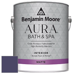 Benjamin Moore Aura 532 Bath & Spa Waterborne Interior Paint Matte Finish краска цвет NCS S 6030-R60B 