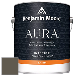 Benjamin Moore Aura 526 Waterborne Interior Satin Finish покрытие цвет 2139-20 Dakota Woods Green