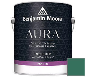 Краска Benjamin Moore Aura Interior Paint - Matte (522) цвет 2047-20 Manor Green