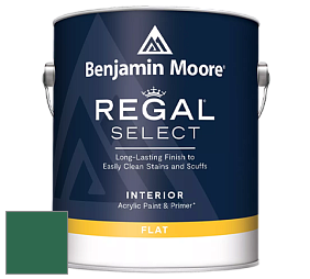 Benjamin Moore 547 Regal Select Waterborne Interior Flat Finish краска цвет 2042-10 True Green