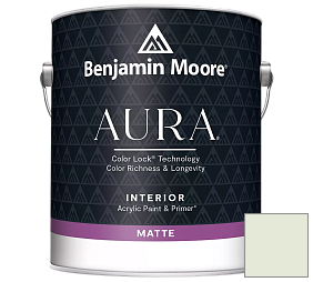 Краска Benjamin Moore Aura Interior Paint - Matte (522) цвет 853 Green Essence